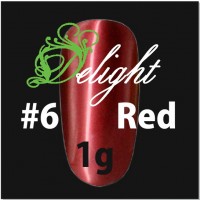 Delight Хромовая пудра красная 6 Red, 1 гр