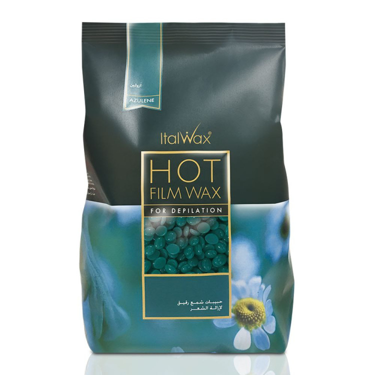 ItalWax Плівковий  віск для депиляции Азулен в гранулах (1кг)