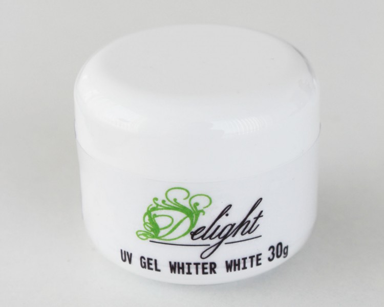 Гель для френча ярко белый Delight Gel Whiter White, 30 гр