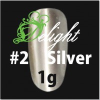 Delight Хромовая пудра серебряная 2 Silver, 1 гр