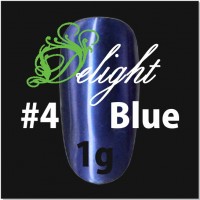 Delight Хромовая пудра синяя 4 Blue, 1 гр