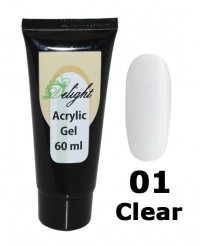 Полигель (акрил-гель) Acrylic Gel Clear # 01, 60 мл 